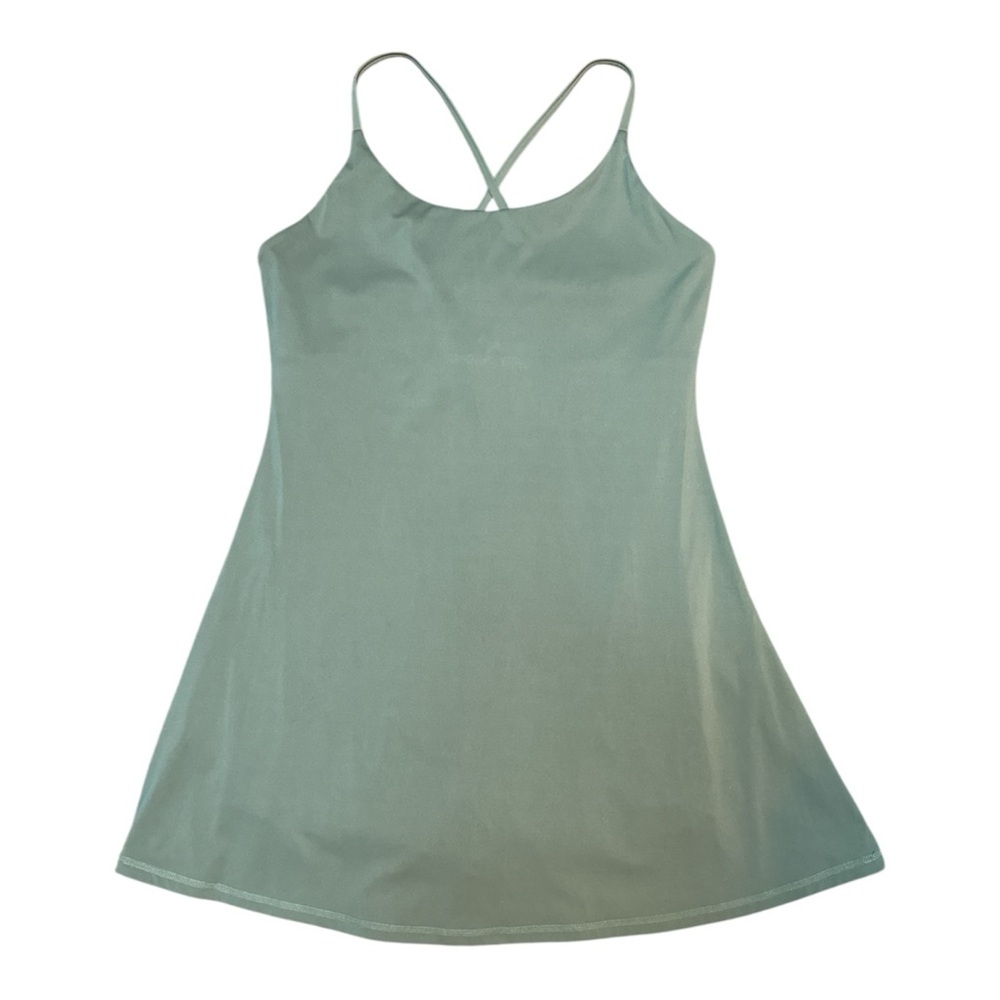 Sage Green Strappy Slip Dress Shorts